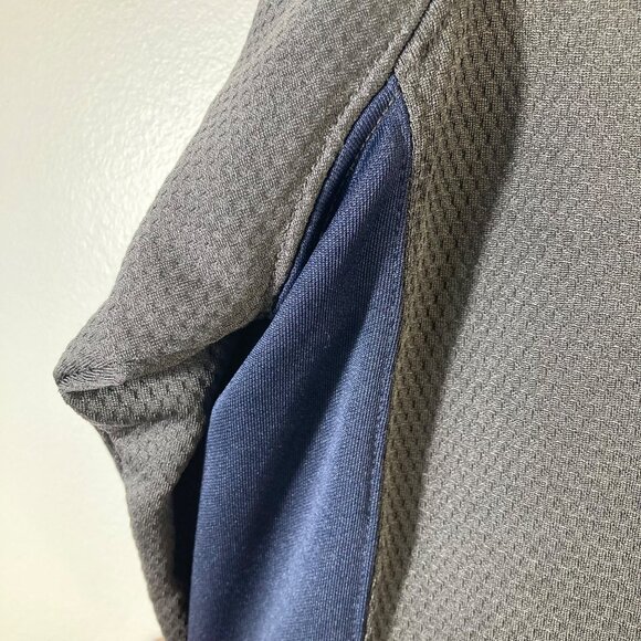 Mens Colosseum Auburn 1/4 Zip Pullover Jacket‎ Gray Blue M Polyester - Picture 5 of 7